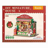 Rolife Miniature House Christmas Candy Stand 170 Pce