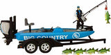 Big Country Bass Fishing Set w/ Ford F-250 Truck & Bass Boat Trailer Combo