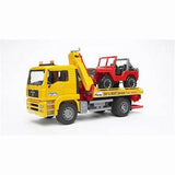 Bruder MAN TGA Tow Truck w/ Cross Country Jeep