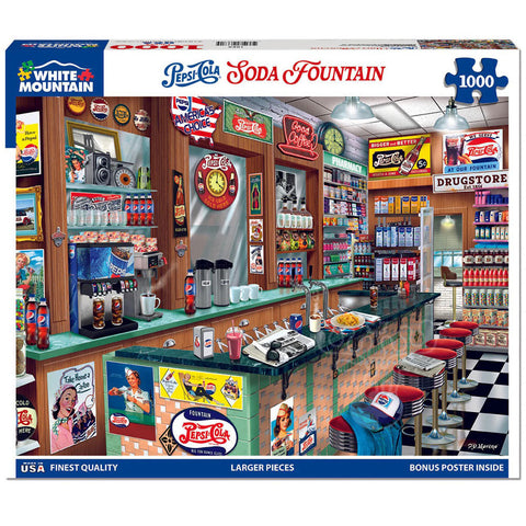 Pepsi-Cola Soda Fountain Puzzle 1000 Pce