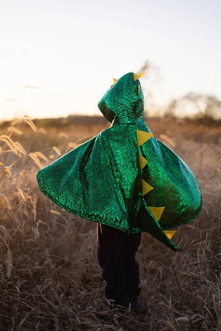 Great Pretenders Dragon Toddler Cape Green/Metallic 2-3
