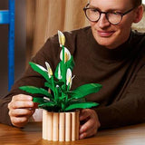 Lego Potted Peace Lily