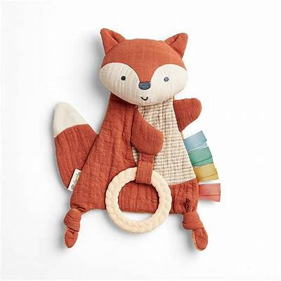 Bitzy Crinkle Fox w/ Teether Ring