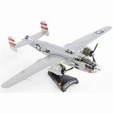 Die Cast B-25J Mitchell Red Bull Plane w/ Stand