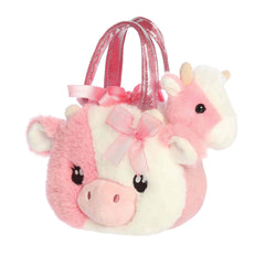 Fancy Pals Fuzzy Face Strawberry Cow Carrier