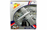 Die Cast B-25J Mitchell Red Bull Plane w/ Stand