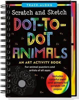 Scratch And Sketch Dot To Dot Animals Activity Book