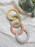 Bitzy Bands Pastel Teething Rings 3 Pk