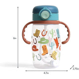 Itzy Sips Straw Cup w/ Snap Close Lid - Western