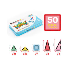Picasso - Nano Magnetic Building Tiles Construction Travel Set 50 Pce