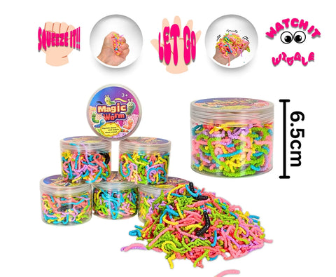 Magic Worm Bucket - Rainbow