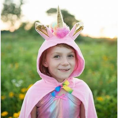 Great Pretenders Unicorn Cape Pink 3-4