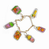 Tiger Tribe Shrinkorama Charm Bracelet - Kawaii Drinks