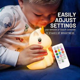 Lumipets LED Unicorn Night Light w/ Remote