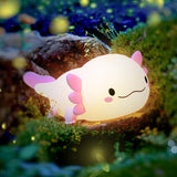 Happy Axolotl Night Light - Pink