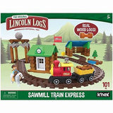 Lincoln Logs Sawmill Train Express 101 Pce