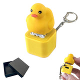 Quacking Duck Light & Sound Clicker Keychain