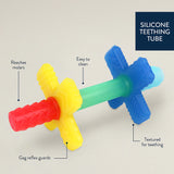 Teensy Tubes Rainbow Silicone Teething Chew Tube