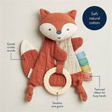 Bitzy Crinkle Fox w/ Teether Ring