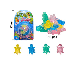 Mini Sticky Stretchy Turtles 12 Pce Wall Walers