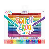 Ooly Switcheroo Sparkle Glittery Color Changing Markers 12 Pk