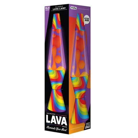 Flowing Color Bands Lava Lamp 14.5"