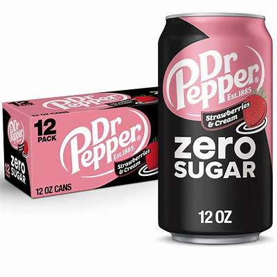 Dr. Pepper Strawberries & Cream Zero Sugar Soda
