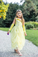 Great Pretenders Velvety Soft Yellow Princess Gown w/ Arm Warmers 5-6