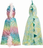 Great Pretenders Rainbow Reversible Unicorn Dragon Cape 5-6