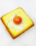 Cute Bread Squishies - Toast w/ Sunny Side Up Egg