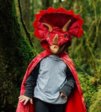 Great Pretenders Triceratops Hooded Cape Red 4-5
