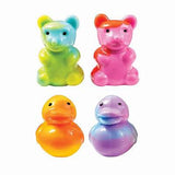 Tie Dyed Scented Squishy Gummy Bear & Rubber Duckie