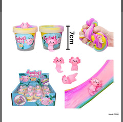 Axolotl Putty Fluffy Slime