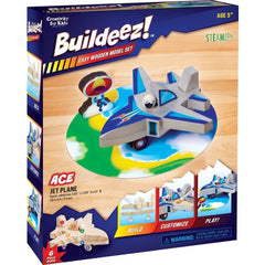 Buildeez Ace Jet Plane Wooden Model Set