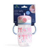 Itzy Sips Straw Cup w/ Ribbons & Roses