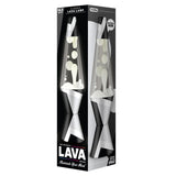 Polygonal White Tone Lava Lamp 14.5"