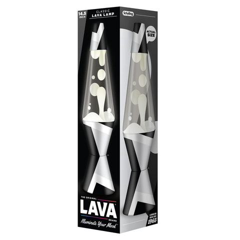Polygonal White Tone Lava Lamp 14.5"