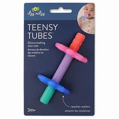 Teensy Tubes Daisy Silicone Teething Chew Tube