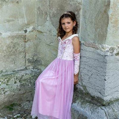 Great Pretenders Velvety Soft Sleeping Sweetheart Princess Gown w/ Arm Warmers 7-8