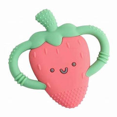 Chew Crew Strawberry Easy Hold Silicone Teether