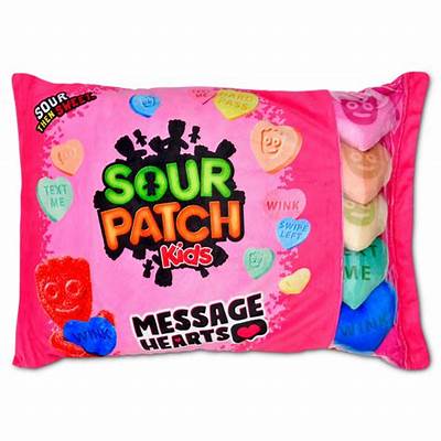 Sour Patch Kids Message Hearts Package Plush