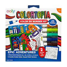 Ooly Colortopia Color By Number Epic Adventures