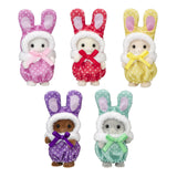 Calico Critters Colorful Bunny Costume Babies Asst.