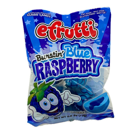 Efrutti Burstin Blue Raspberry Gummi Candy