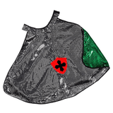 Great Pretenders Dragon/Knight Reversible Cape Green/Silver 5-6