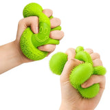 Cube Squeeze Soft Fuzzy Ball w/ Smiley Face