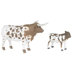 Big Country Longhorn Cow & Calf Pair