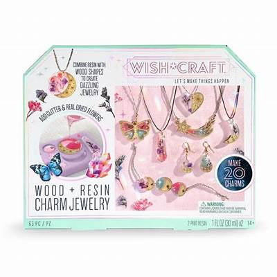 Wood & Resin Charm Jewelry Kit