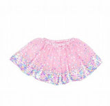 Great Pretenders Party Fun Sequins Skirt Pink/Neon 4-6