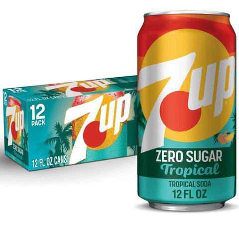 7-Up Tropical Zero Sugar Soda